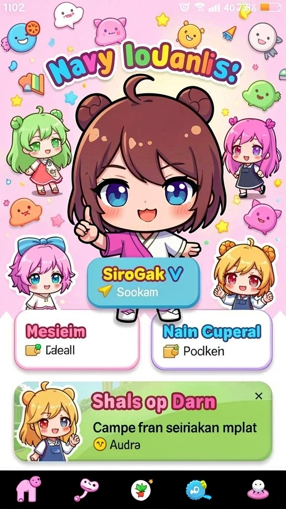 666j - Tangkapan layar menampilkan gameplay seru di level menengah.