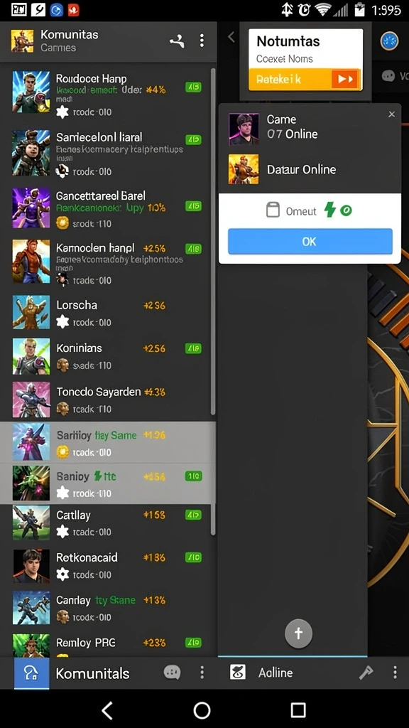 ggg888 - Screenshot fitur kompetisi antar pengguna yang seru.