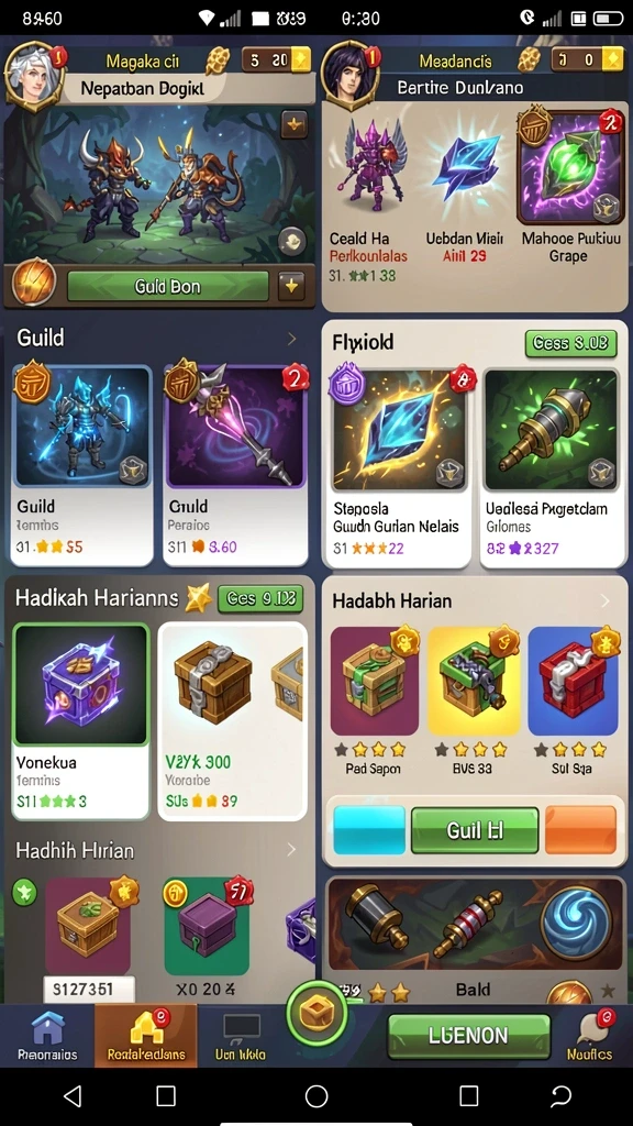 idrgame - Tampilan antarmuka yang ramah pengguna.