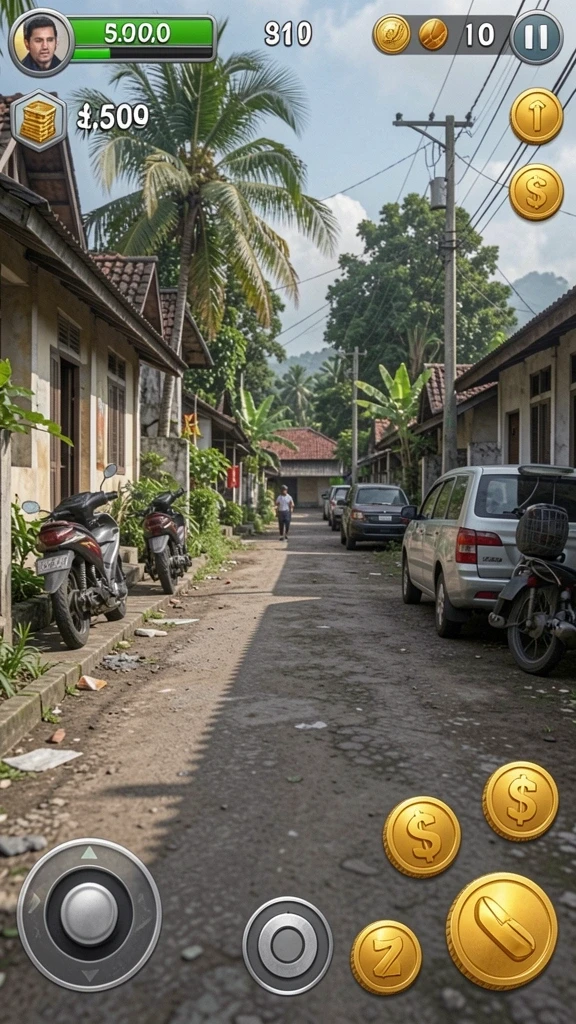venom889 - Tampilan antarmuka permainan yang modern dan menarik.